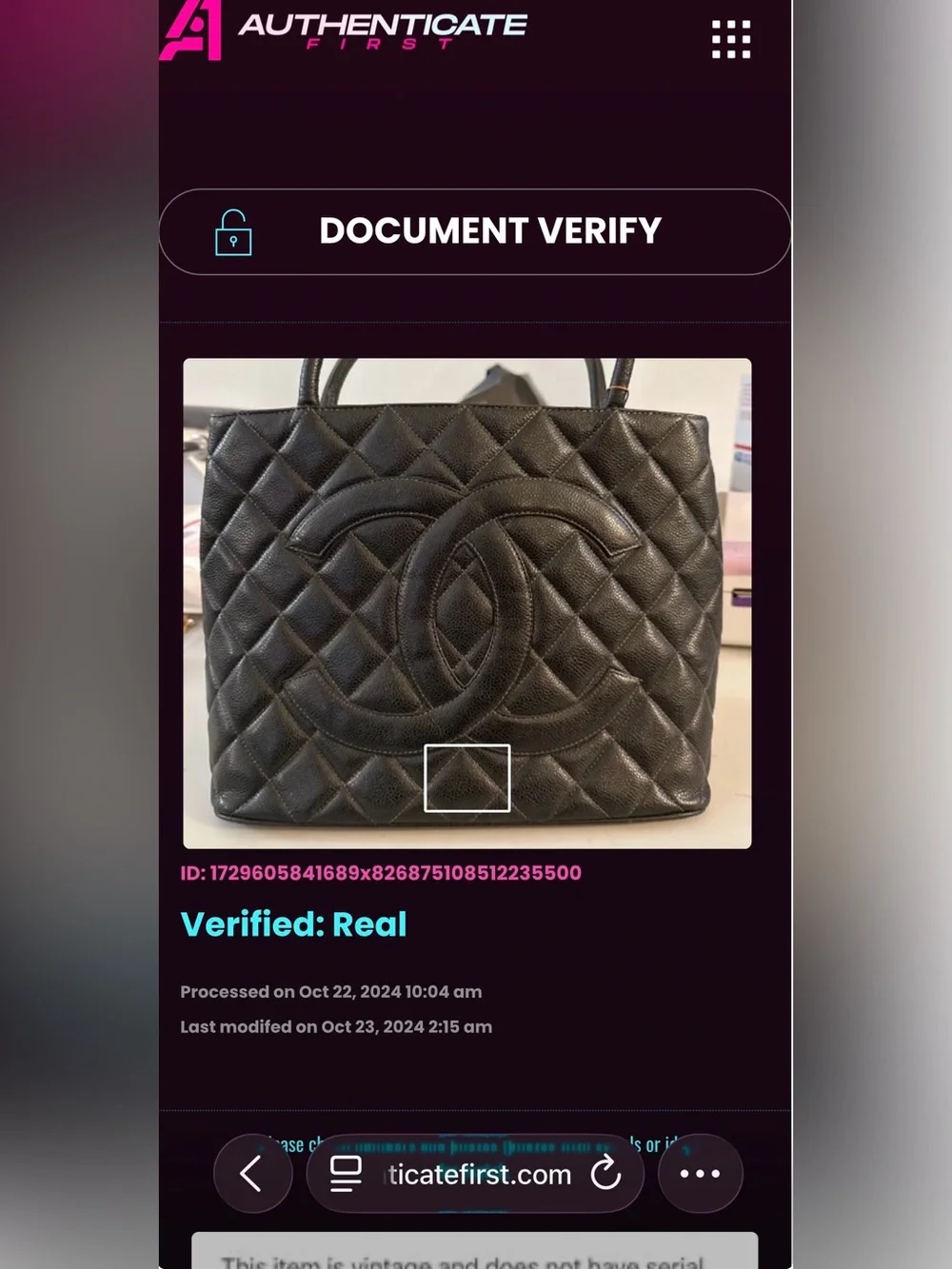 Chanel Quilted Caviar Medallion Tote